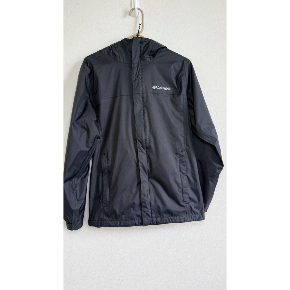 Columbia Omni-Tech Women’s Small Black Hooded Waterproof Rain Jacket